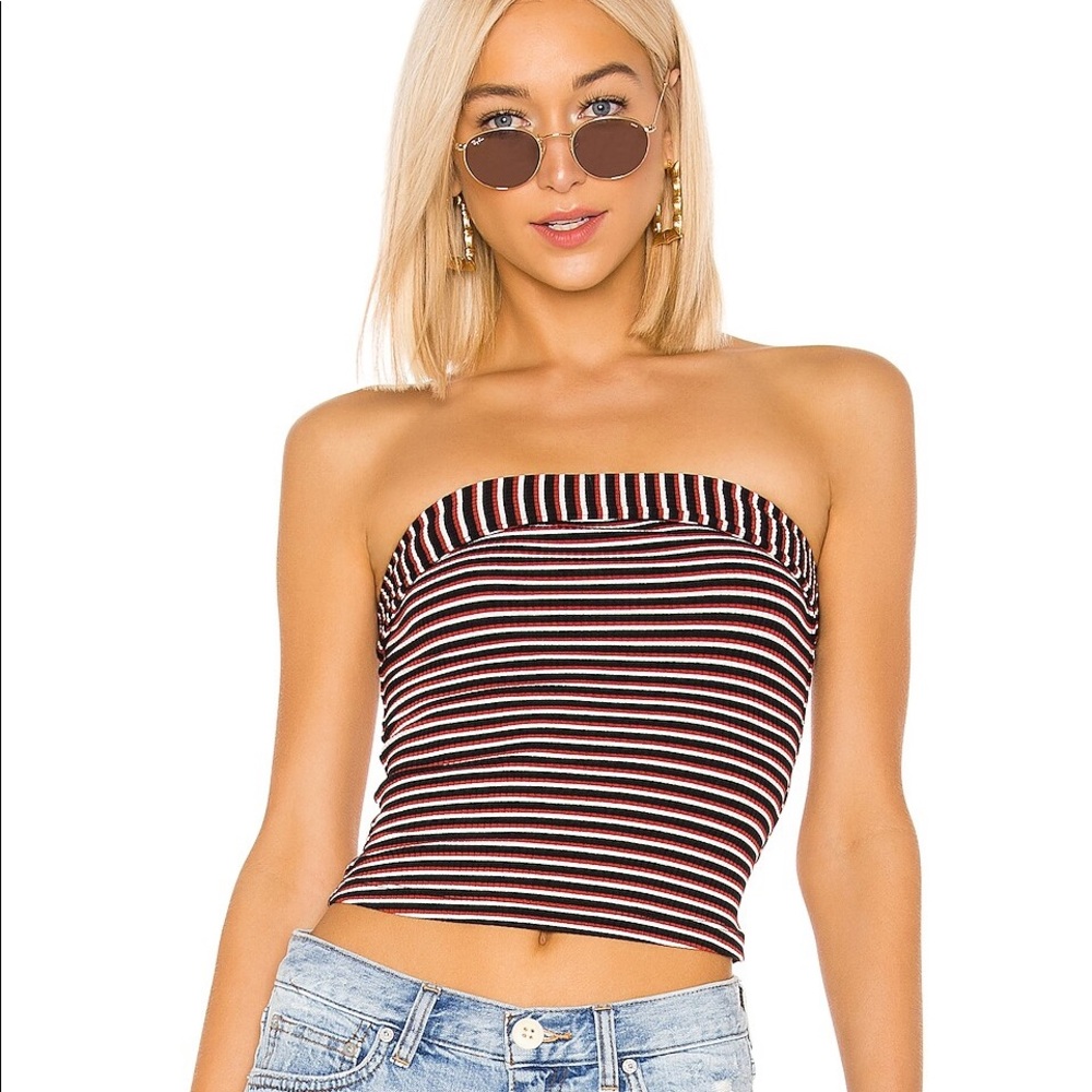 Free People Show Me Stripe Tube Top